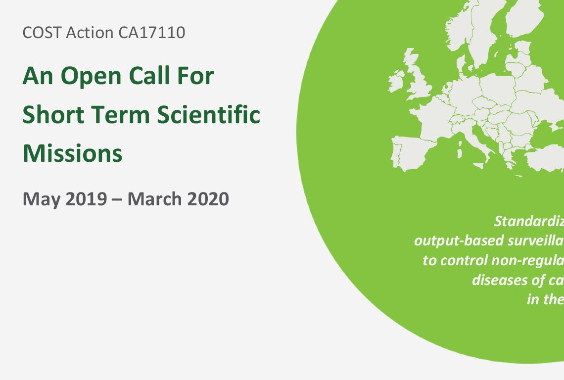 An Open Call For Short Term Scientific Missions (STSM) - EXTENDED deadline for applications 1