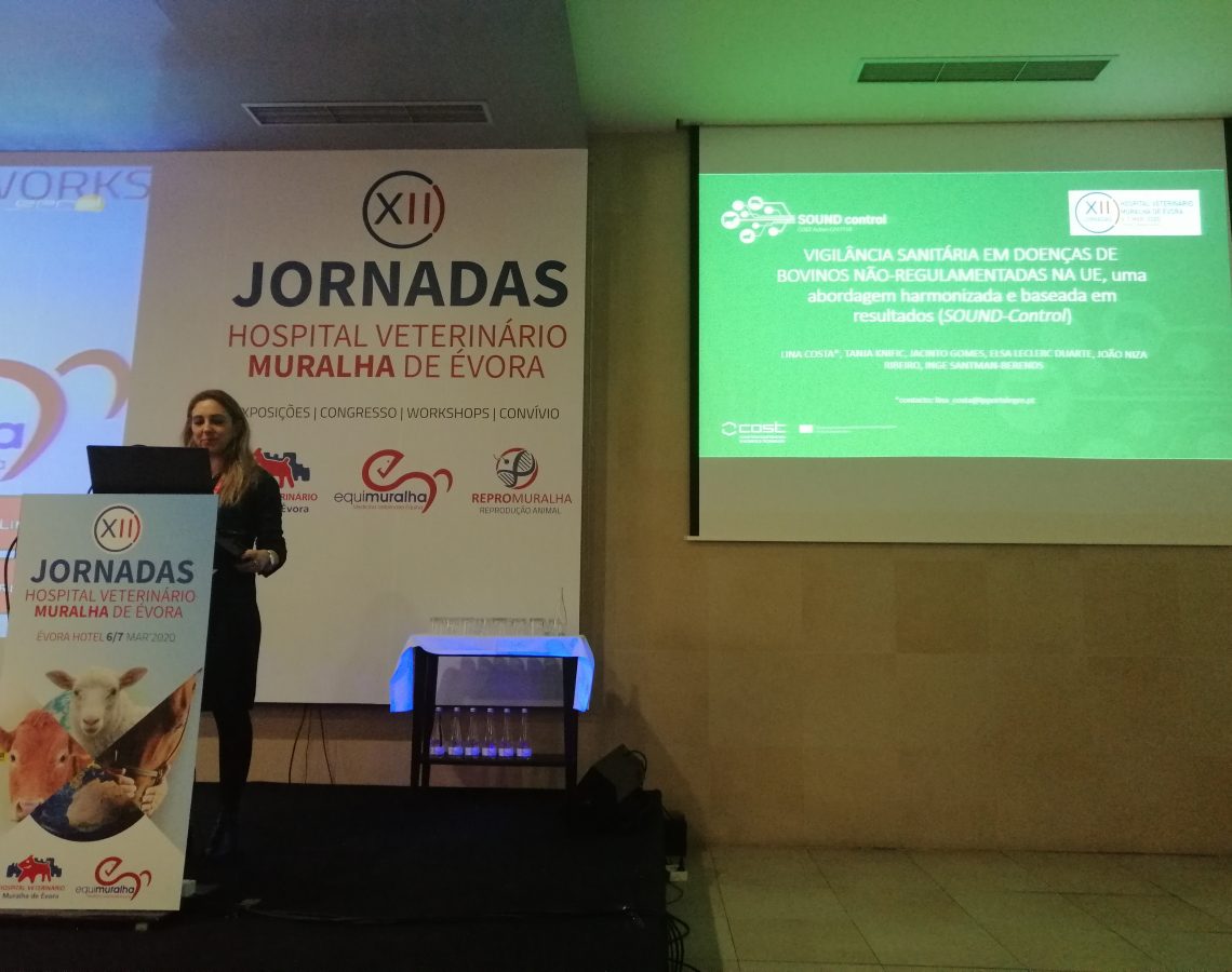 Lina Costa presents SOUND Control at the 12th Jornadas Hospital Veterinario Muralha de Evora 1