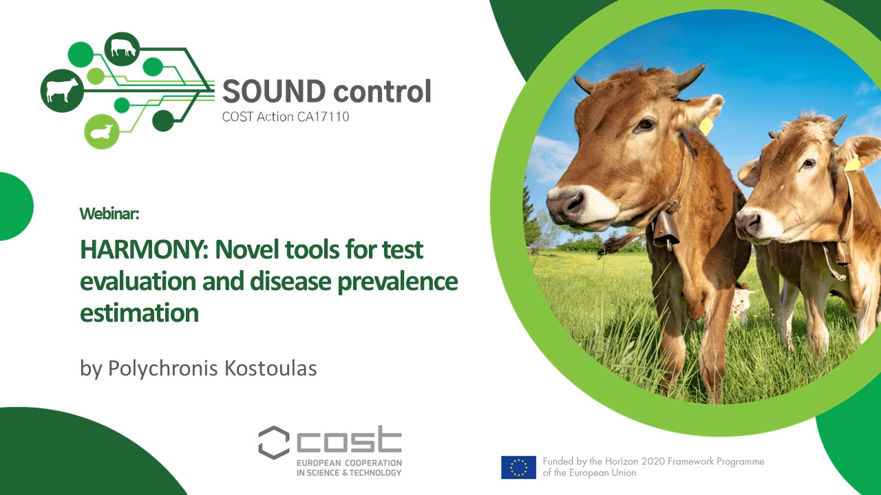 Webinar "HARMONY: Novel tools for test evaluation and disease prevalence estimation" by Polychronis Kostoulas 12